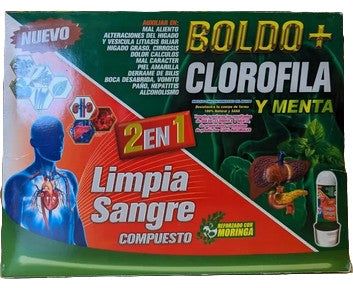LIMPIA SANGRE CON BOLDO Y CLOROFILA