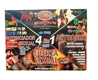 4 en 1 FUERZA SEXUAL Vitamina Bebible