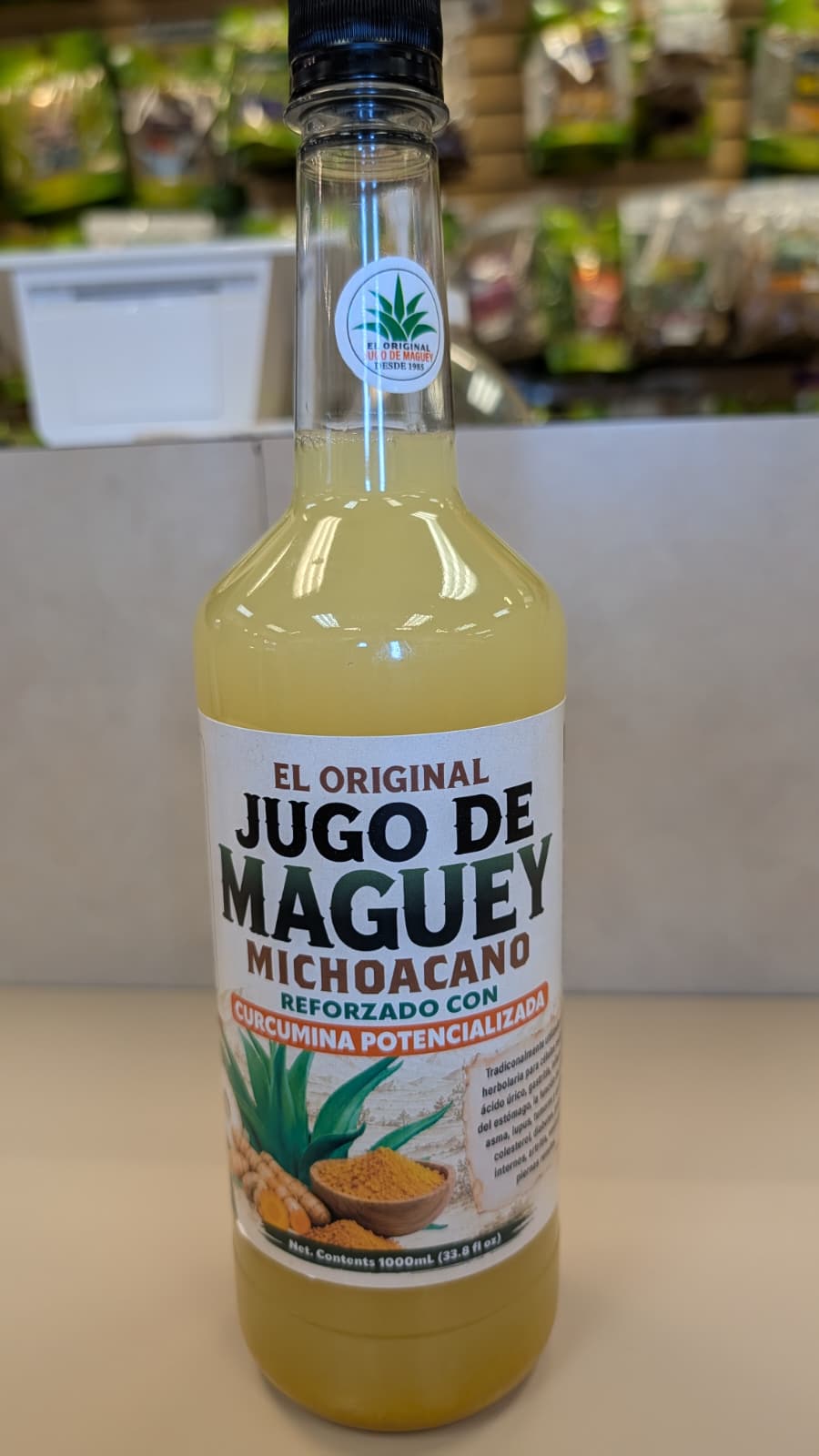JUGO DE MAGUEY CON CURCUMA
