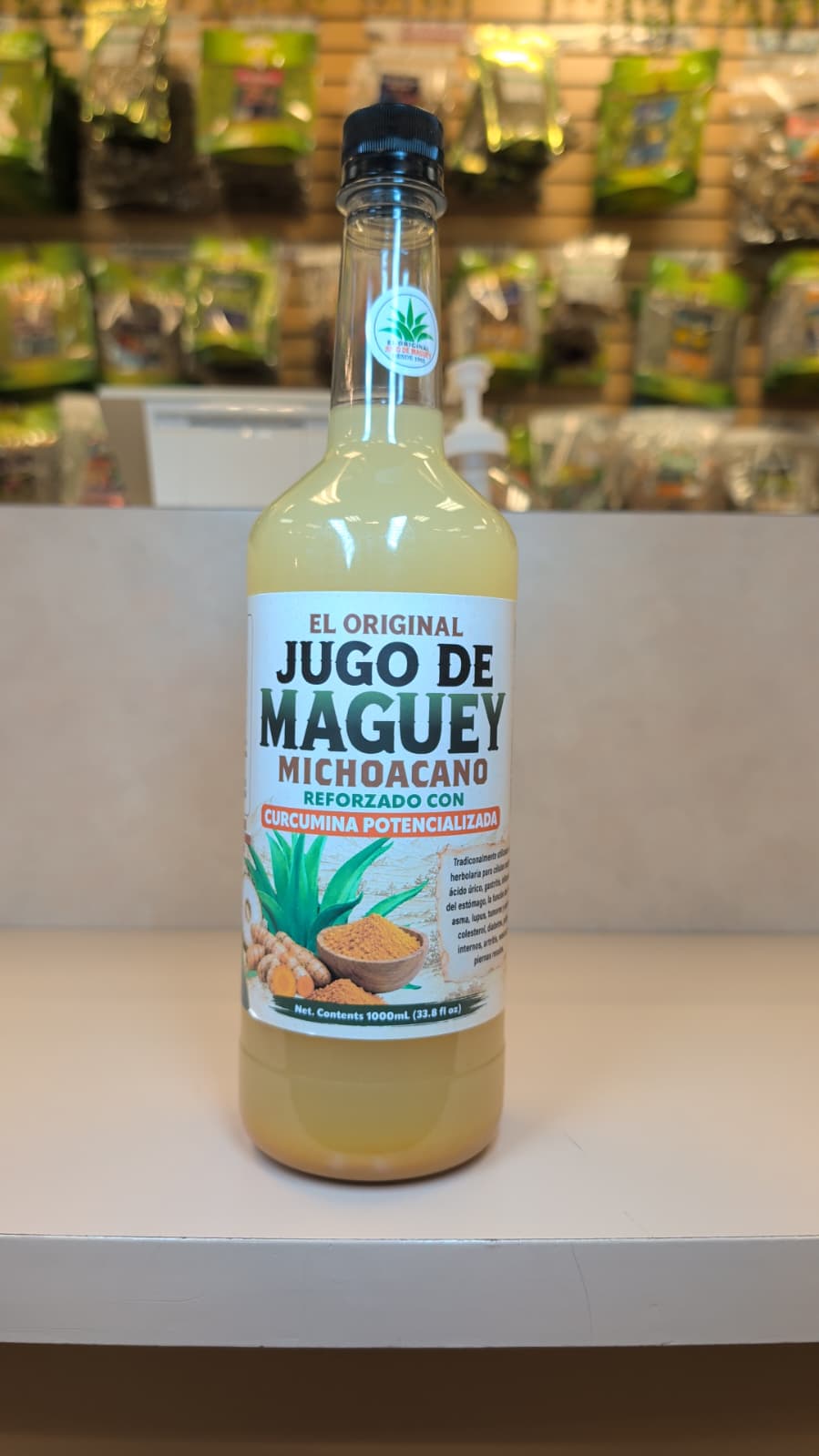 JUGO DE MAGUEY CON CURCUMA