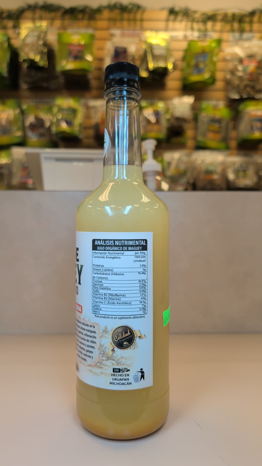 JUGO DE MAGUEY CON CURCUMA