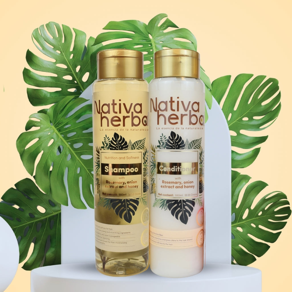 Nativa Herbal Rosemary Shampoo and conditioner Set x 550ml