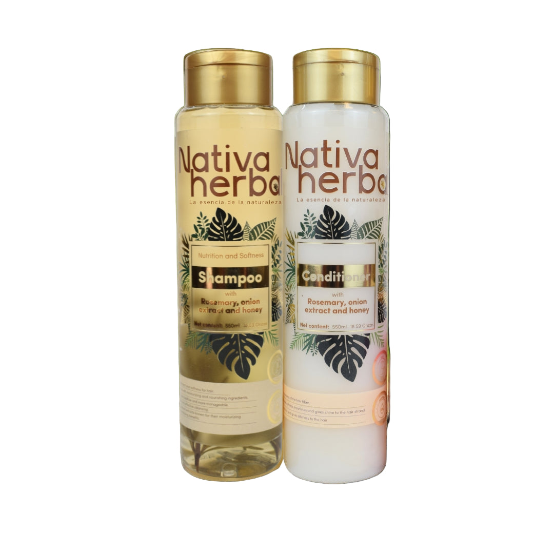 Nativa Herbal Rosemary Shampoo and conditioner Set x 550ml